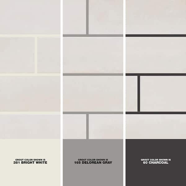 Daltile - LuxeCraft Arteko Antique White 3 in. x 12 in. Glazed Ceramic Wall Tile (12 sq. ft./Case)