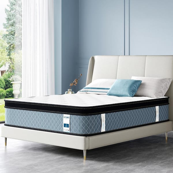 Crystli Full Medium Memory Foam Hybrid 10 in. Bed-in-a-Box
