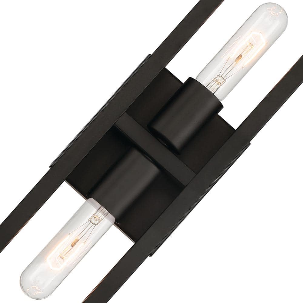 Urban Oasis Matte Black Industrial Dimmable Wall Sconce