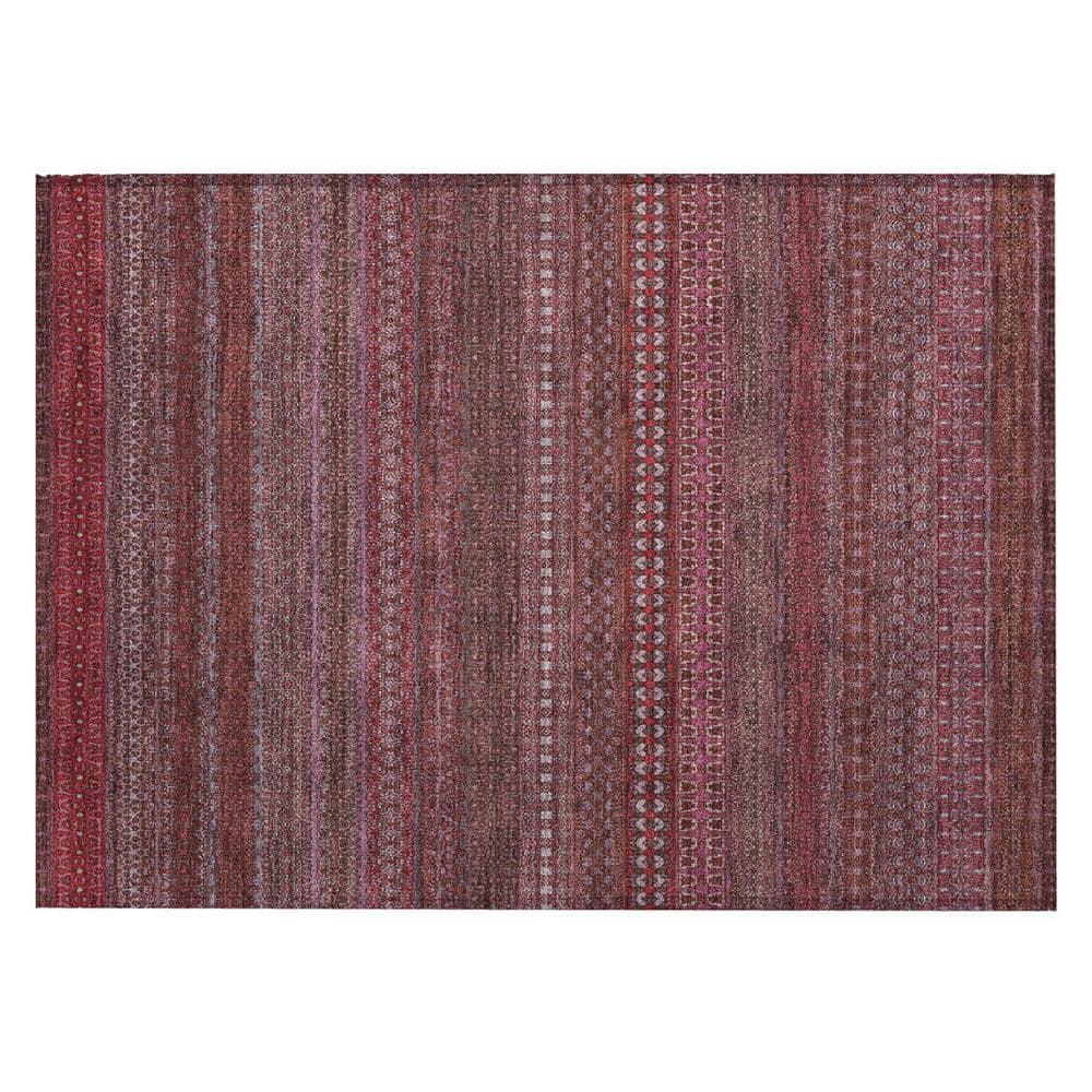 Merlot 2 ft. x 3 ft. Woven Striped Polyester Rectangle Indoor/Outdoor Area Rug price history on PriceWatchPro
