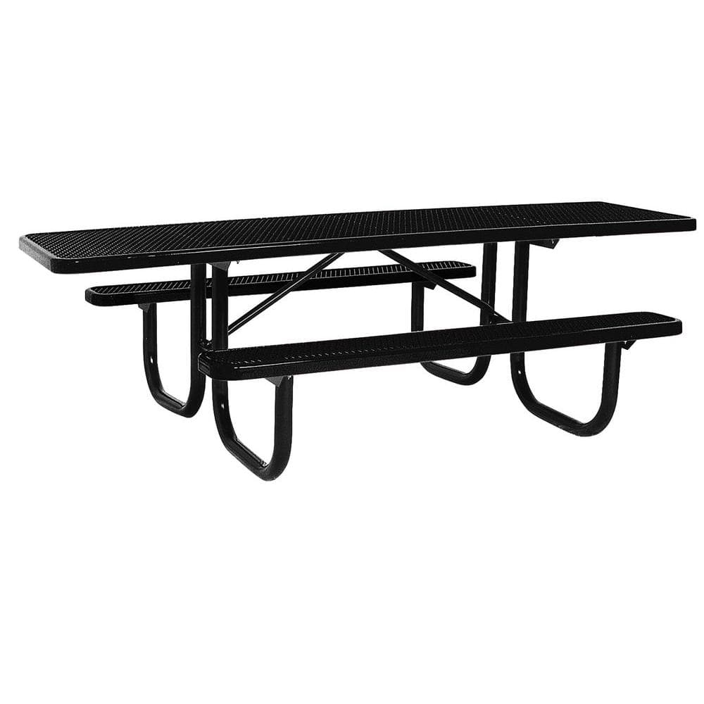 Portable 8 ft. Black Diamond Commercial ADA Rectangular Table