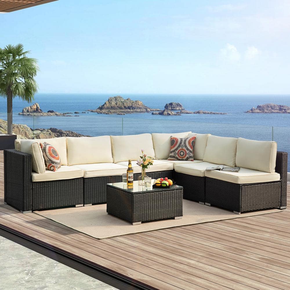 Casaria rattan online sofa