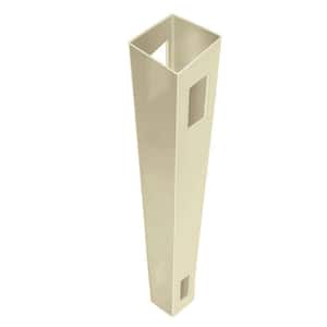 5 in. x 5 in. x 9 ft. Sand Vinyl Routed Fence Line Post