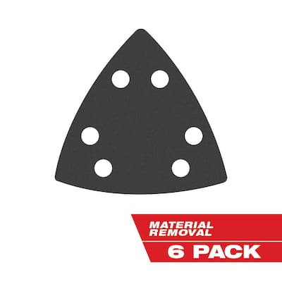 3-1/2 in. 120-Grit Triangle Sand Paper (6-Pack)