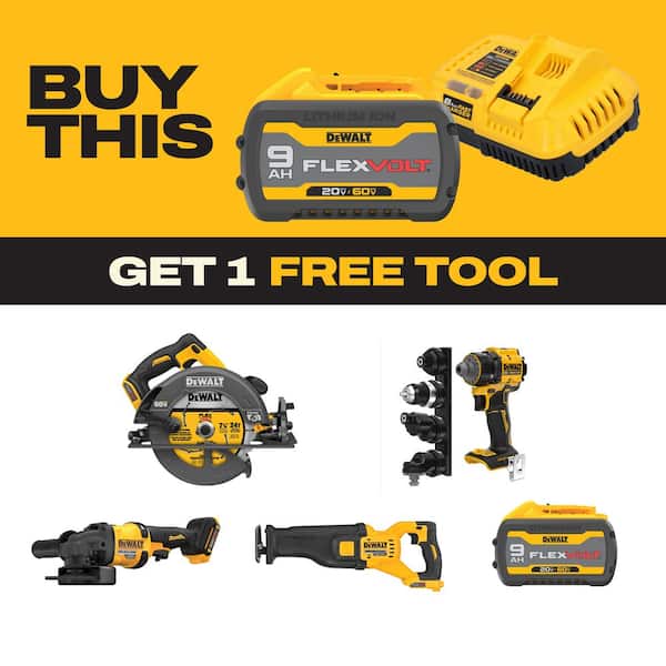 20V/60V MAX FLEXVOLT Lithium-Ion 9.0Ah Battery and Charger Starter Kit