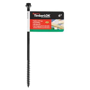 TimberLOK 6 in. Structural Wood Screw (Single Fastener)