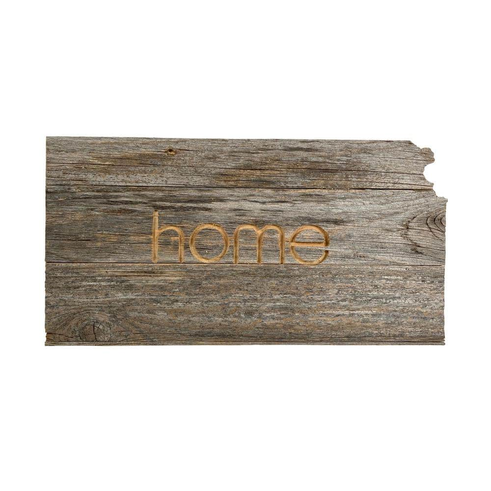 BarnwoodUSA Large Rustic Farmhouse Kansas Home State Reclaimed Wood ...