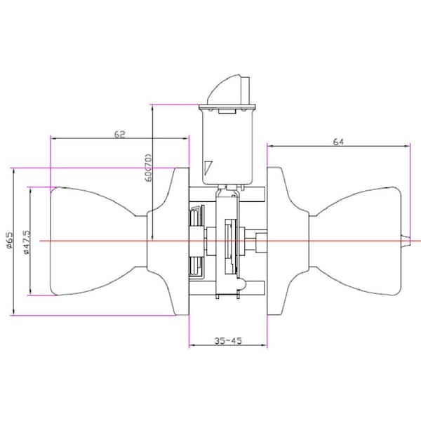 Terrace Oil Rubbed Bronze Keyed Entry Door Knob with Universal 6-Way Latch