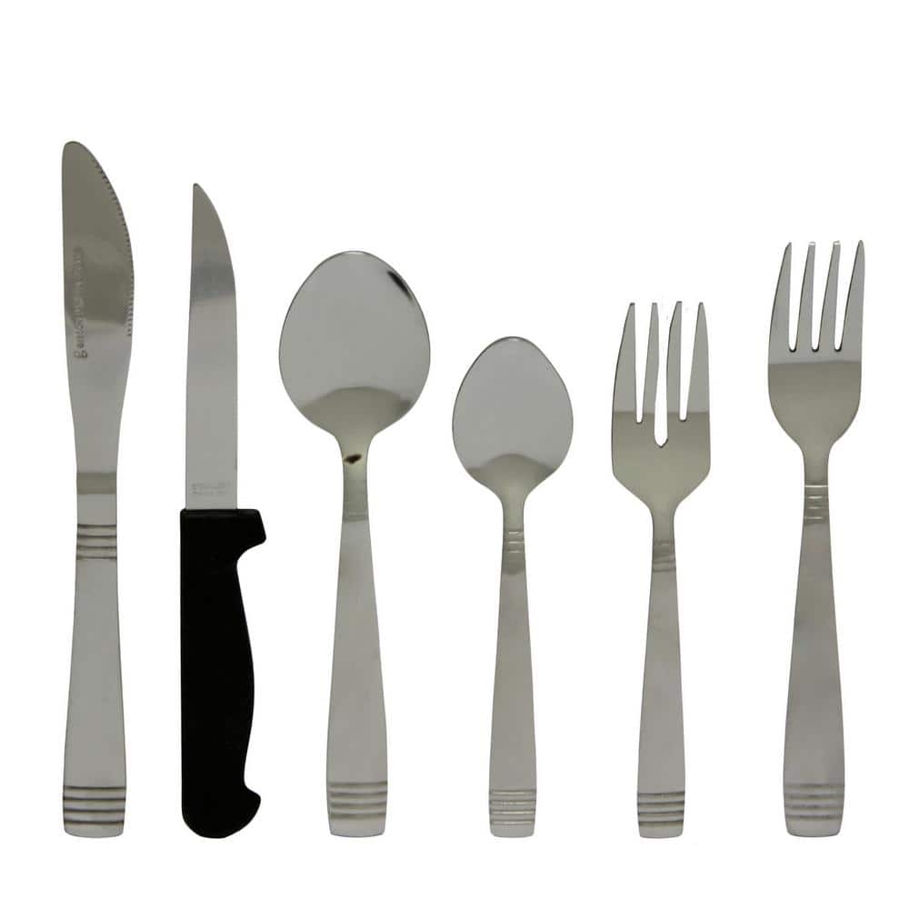Gibson Palmore Plus 24Piece Stainless Steel Flatware Set (Service for
