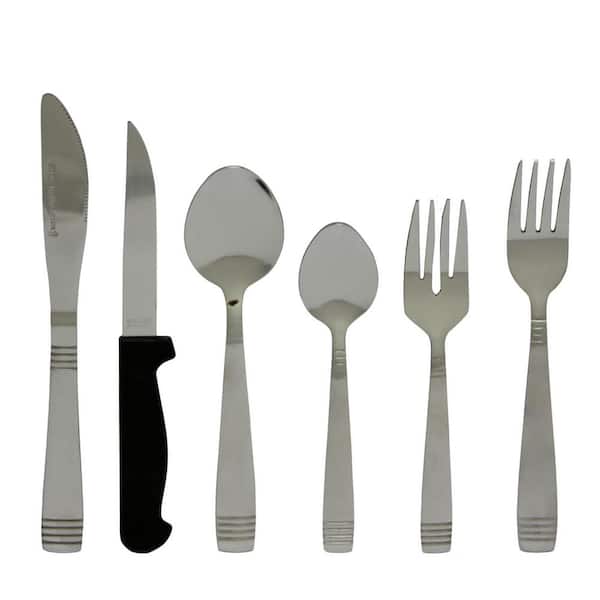 Gibson Palmore Plus 24-Piece Stainless Steel Flatware Set (Service for 4)