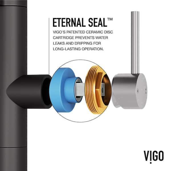 VIGO Edison Pro 20 Single Handle Pull Down Sprayer Kitchen