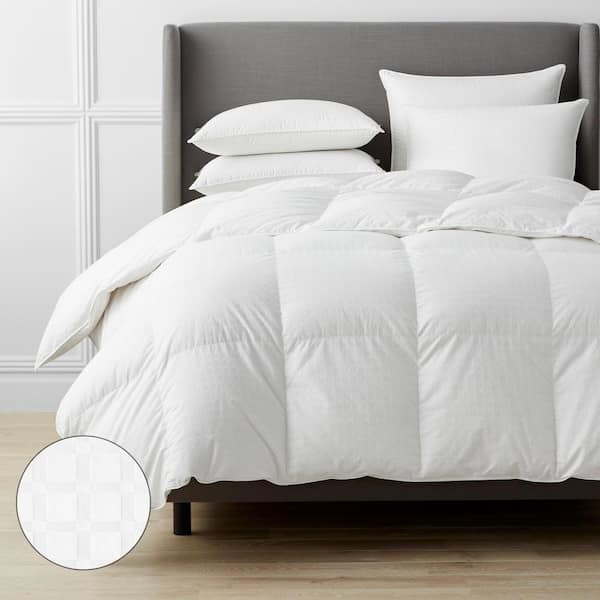 Legends Luxury Royal Baffled Light Warmth White Oversized Queen Goose Down Comforter