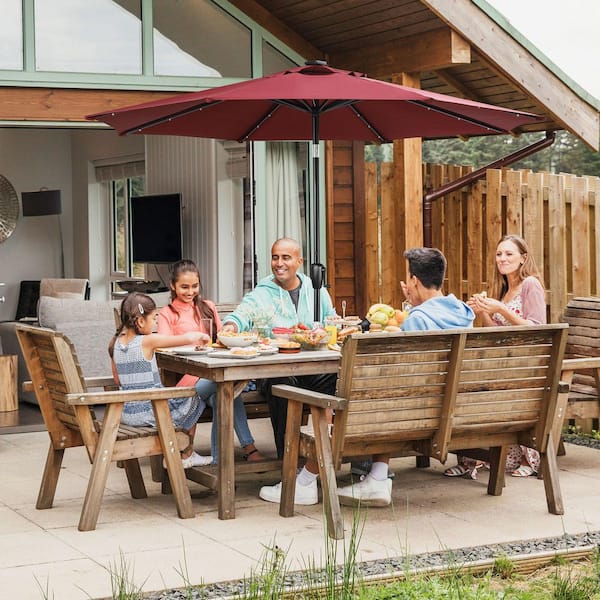cantilever patio umbrellas SunVilla 13ft. Round 3-Tier Cantilever Umbrella