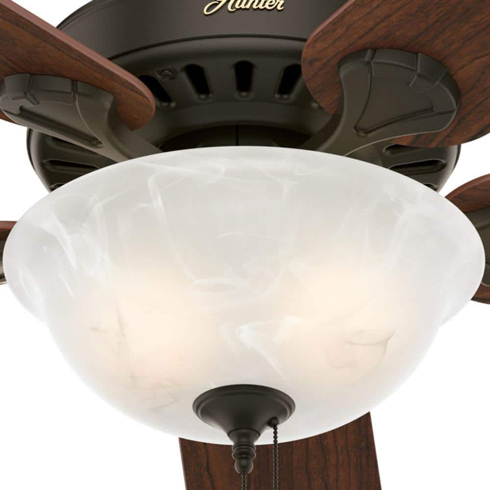 New Bronze 52" Ceiling Fan with Cherry/Oak Reversible Blades and LED Light