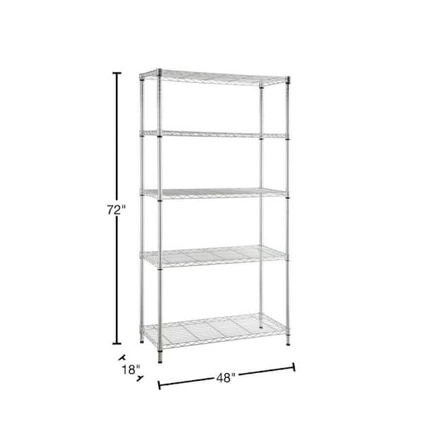 Heavy Duty Rack 48x24x87 Rousseau SRD5026W 4 Levels With Wire Decking, Industrial Shelving, Parts Shelving, Warehouse Shelving, Steel Shelving, Metal Storage Shelving, 10 56 13, 10 56 00