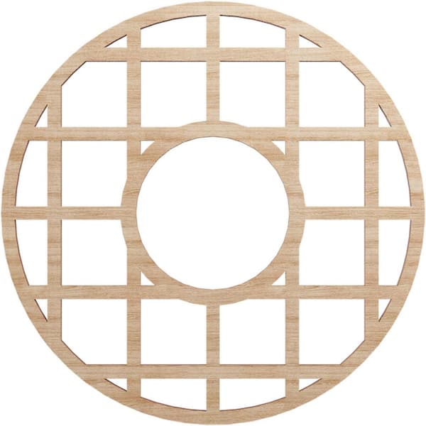 Ekena Millwork 0.25 in. x 5.75 in. x 16 in. Wood Medallion Moulding