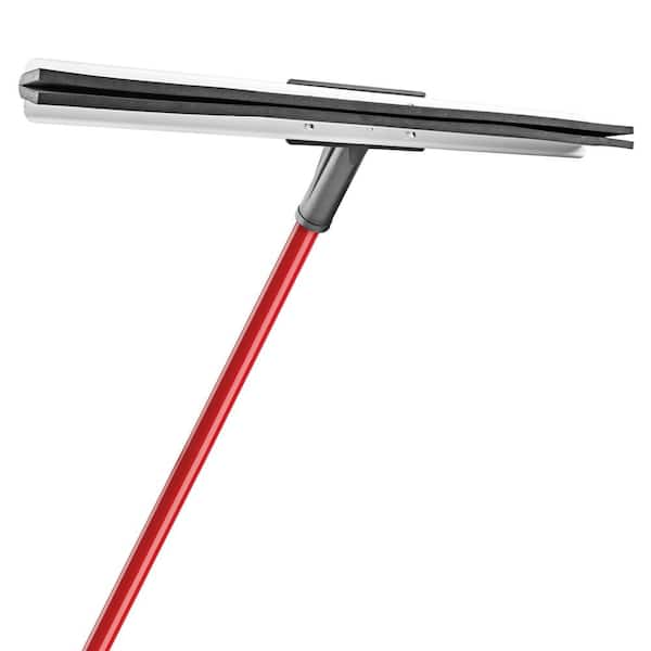HDX 20 in. Plastic Rubber Floor Squeegee with 52 in. Handle HDX20NSQG - The  Home Depot
