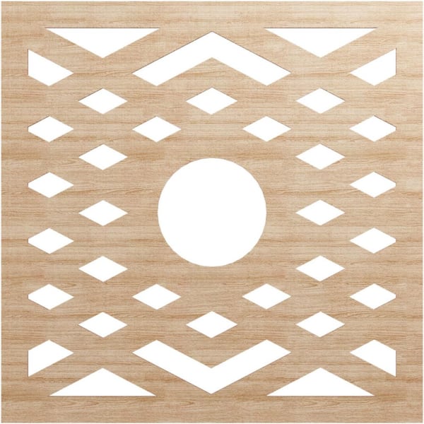 Ekena Millwork 0.25 in. x 32 in. x 32 in. Wood Medallion Moulding