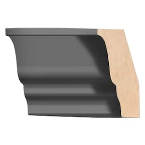 Keyport Shaker 91.5 in. W x 1.75 in. D x 1.875 in. H in Charcoal Solid Wood Shaker Crown Molding