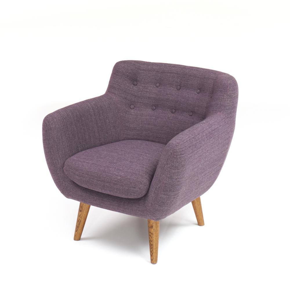 purple mid century modern chair