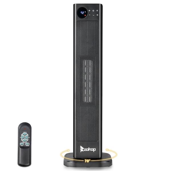 1500-Watt 30 in. Indoor Electric Tower Ceramic Fan Space Heater with Remote Control