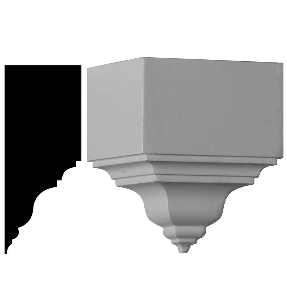 Primed Polyurethane Crown Moulding Outside Corner Block