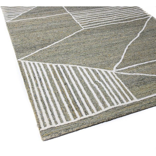 Verona Spruce 9 ft. x 12 ft. Geometric Transitional Area Rug
