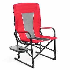Steel Frame Lawn Chair (Red)-250 lbs. Capacity, PVC Polyester