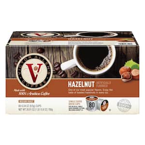 Hazelnut Flavored Medium Roast Single Serve Coffee Pods for Keurig K-Cup Brewers (80 Count)
