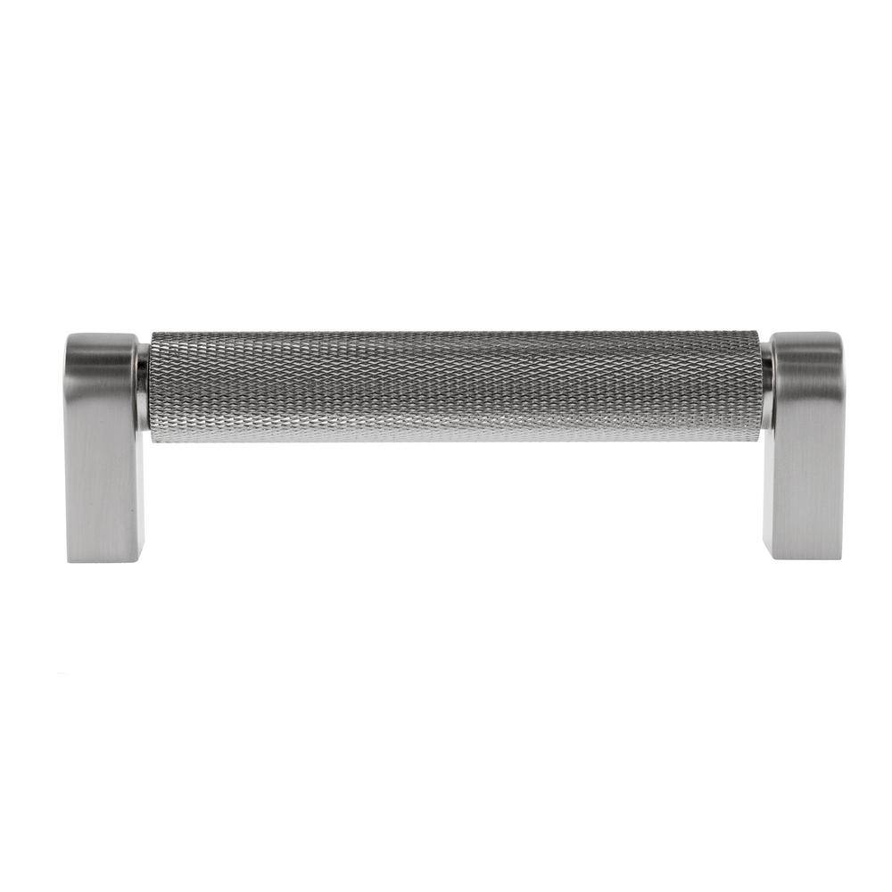 Kent Knurled 4" Satin Nickel Bar Pull Multipack