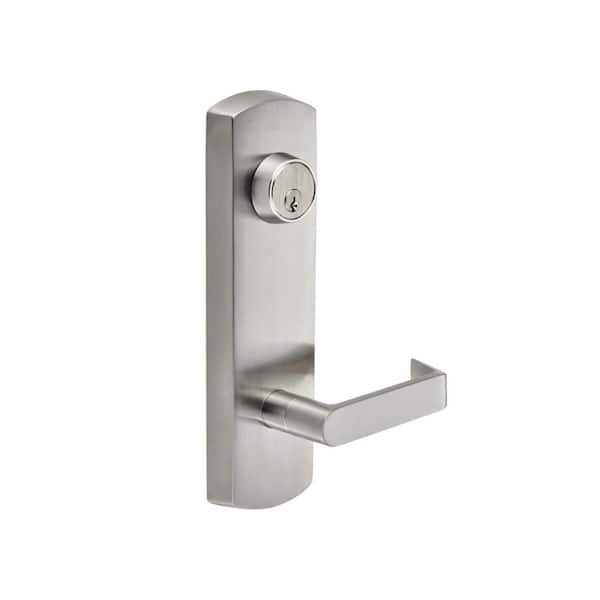 Taco Heavy Duty Brushed Chrome Commercial Entry Escutcheon Lever Trim for Panic Exit Device