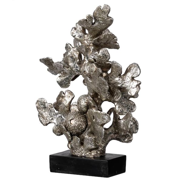 A & B Home Silver Large Table Dcor