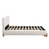 CHRISTOPHER KNIGHT HOME Astrielle Queen Size Modern Upholstered Boucle Platform Bed with Headboard, Wood, White 118424