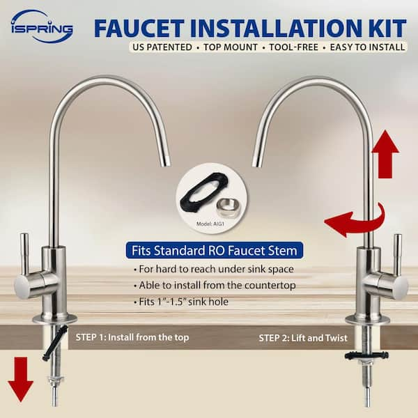 3 Stage Under Sink shops Tankless Drinking Water Filter System w/ Sediment and 2 CTO C