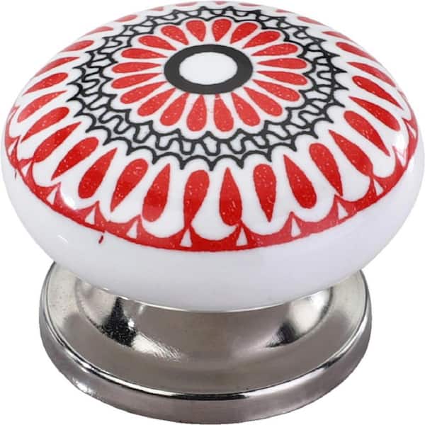 Red Leaves Cabinet Knob Ck601, Red Cabinet Knobs Home Depot