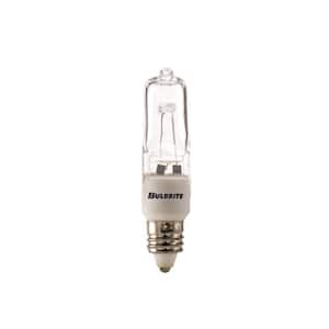 50-Watt Soft White Light T4 (E11) Mini-Candelabra Screw Base Dimmable Clear Mini Halogen Light Bulb(5-Pack)