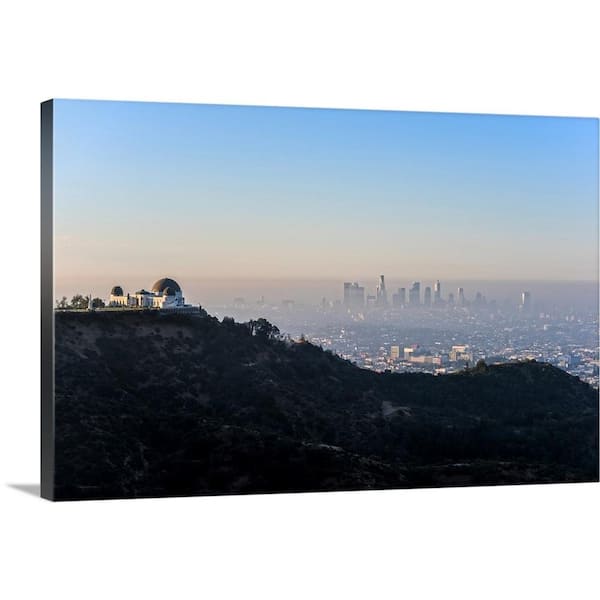 GreatBigCanvas "Los Angeles, California Skyline with the Griffith Observatory" by Circle Capture Canvas Wall Art