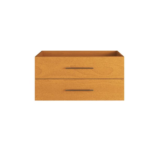 VOLPA USA AMERICAN CRAFTED VANITIES Napa 40 in. W x 18 in. D x 21 in. H Single Sink Bath Vanity Cabinet without Top, Wall Mounted in Pacific Maple