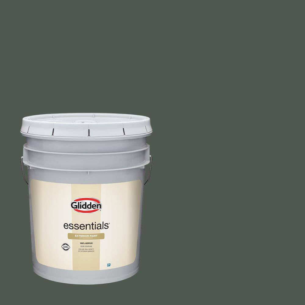 Glidden Essentials 5 gal. PPG1129-7 Evergreen Boughs Semi-Gloss