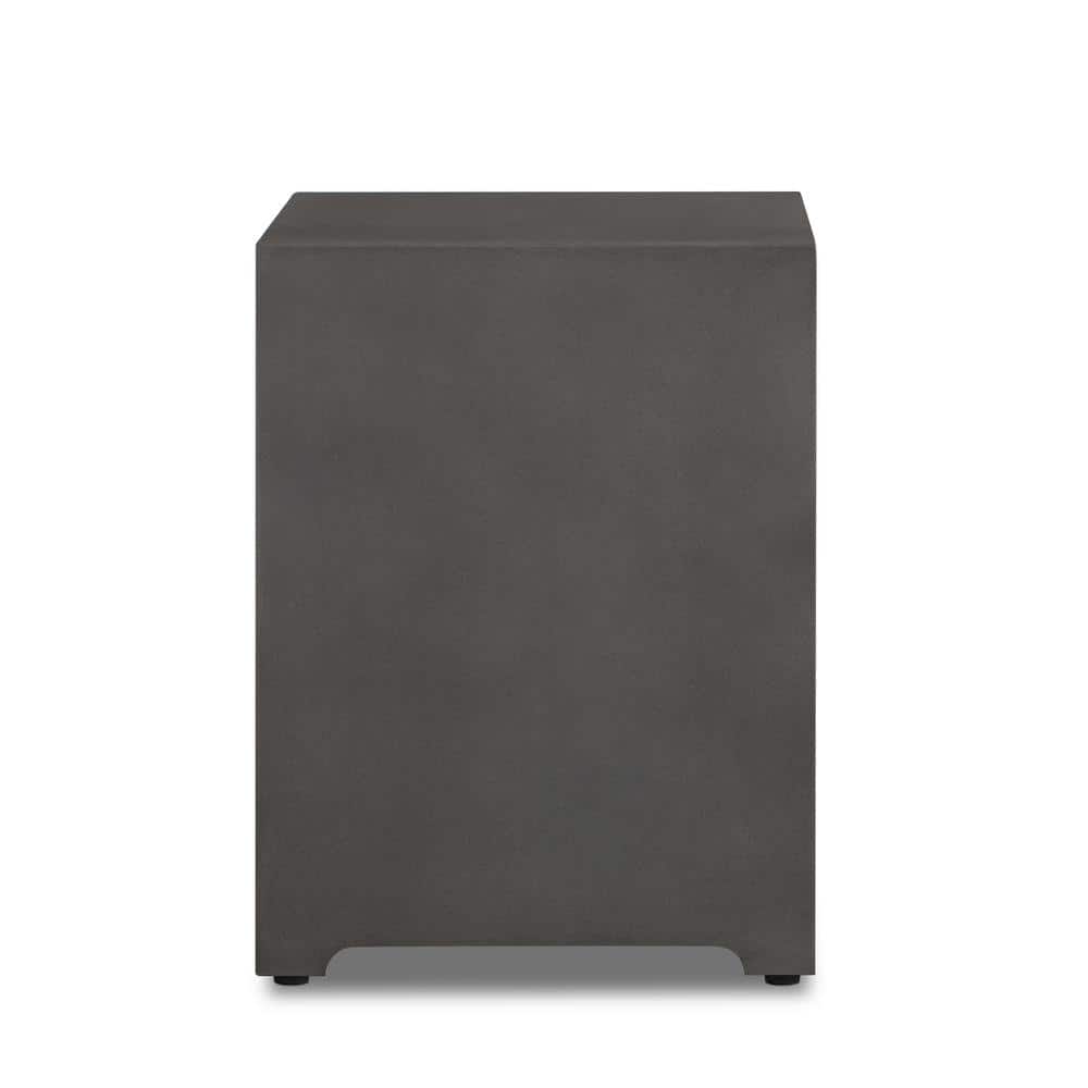 Aegean 20" Dark Gray Powder-Coated Steel Propane Tank Cover