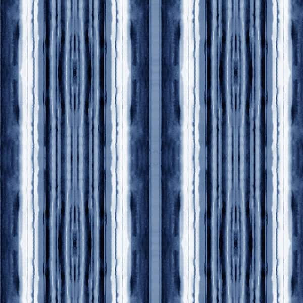 SIMPLIFY Blue Watercolor Stripe Adhesive Wall Paper