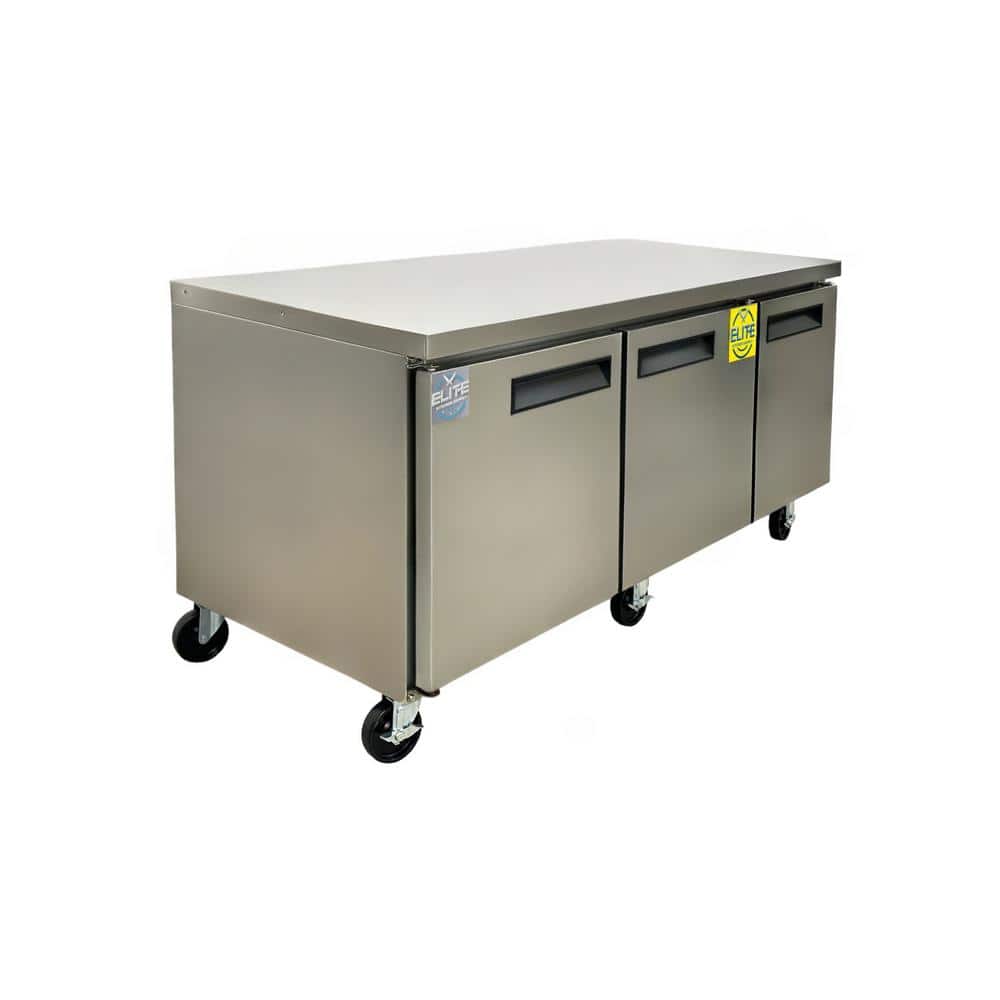 72.5 in. 16.6 cu. ft. NSF Commercial Undercounter Freezer ECU72F Stainless