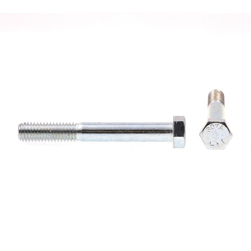 Zinc Plated Alloy Steel Hex Bolts 3/8" x 3" (25 Pack)