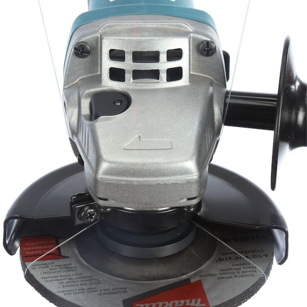Makita 7.5 Amp Corded 4-1/2 in. Easy Wheel Change Compact Angle