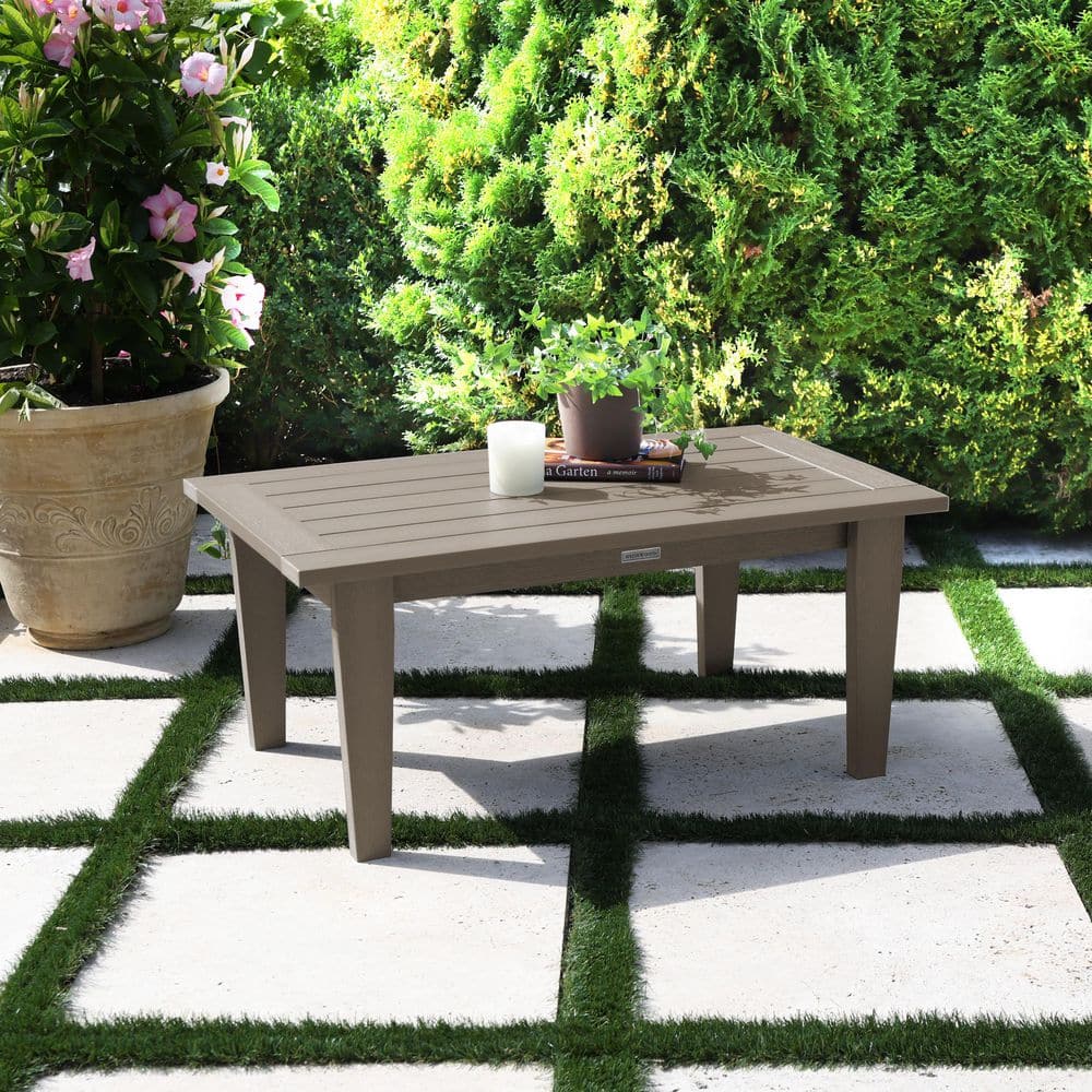 Lehigh Woodland Brown Rectangle Recycled Plastic Deep Seating Conversation Table price history on PriceWatchPro