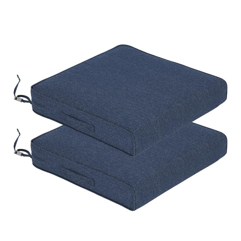 23 in.W x 26 in.D Outdoor Replacement Seat Cushion in Dark Blue (2-Pack) price history on PriceWatchPro