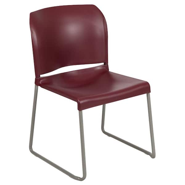 Carnegy Avenue Burgundy Plastic Side Chair