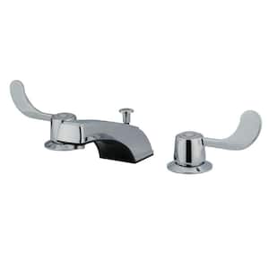 Vista 2-Handle 8 in. Widespread Bathroom Faucets with Retail Pop-Up in Polished Chrome
