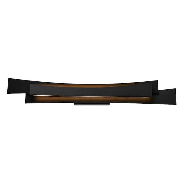 CWI Lighting Candora 36 in. Integrated LED Black Vanity Light
