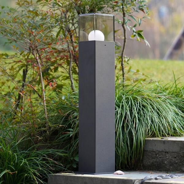 Cesicia Outdoor Garden 19.7 in. H Gray Landscape Path Lights with E26 Bulb Base (Bulb Not Included)Pond Kit